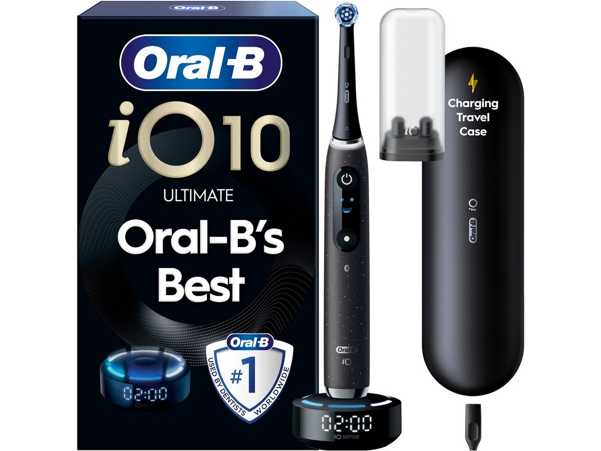 Oral-B iO10 elektrisk tandbørste (sort) Tilbehør til tandpleje
