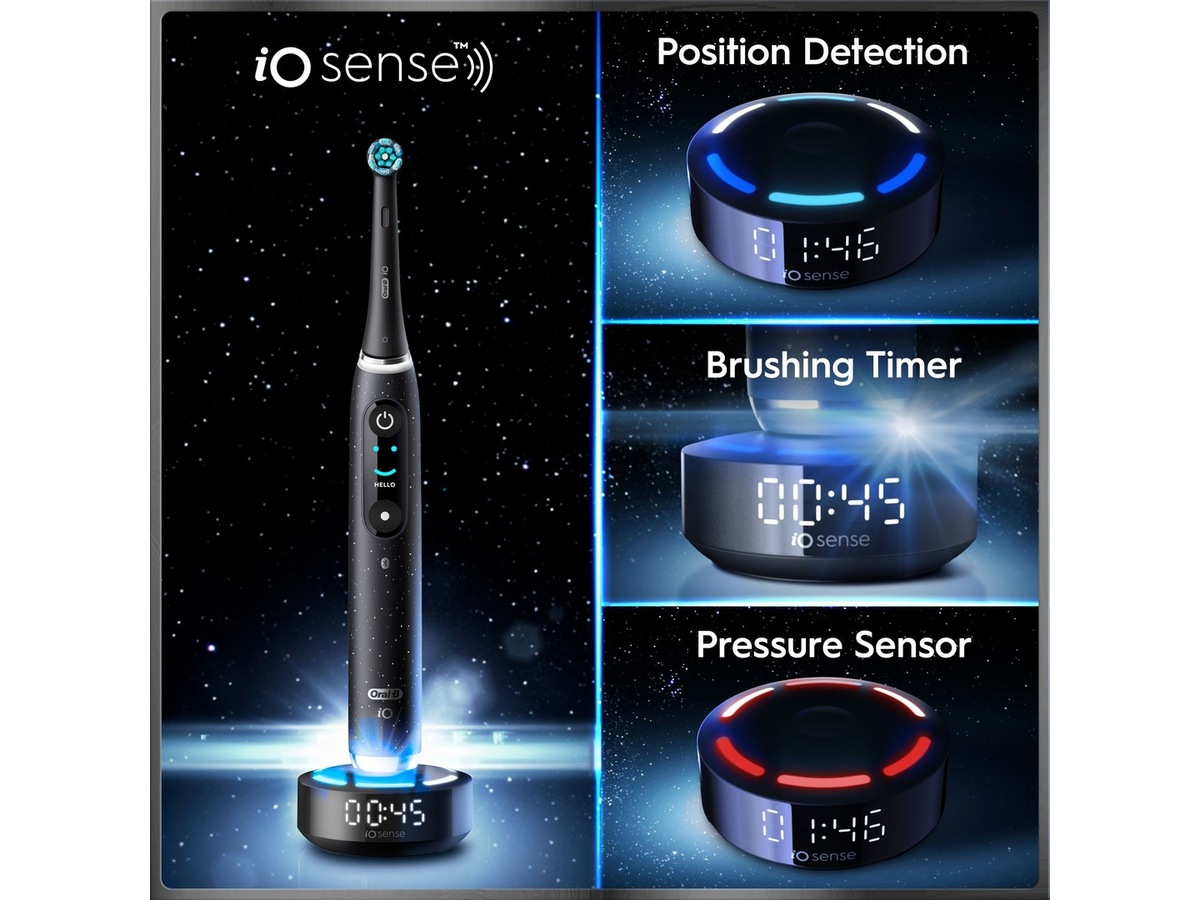 Oral-B iO10 elektrisk tandbørste (sort) Tilbehør til tandpleje