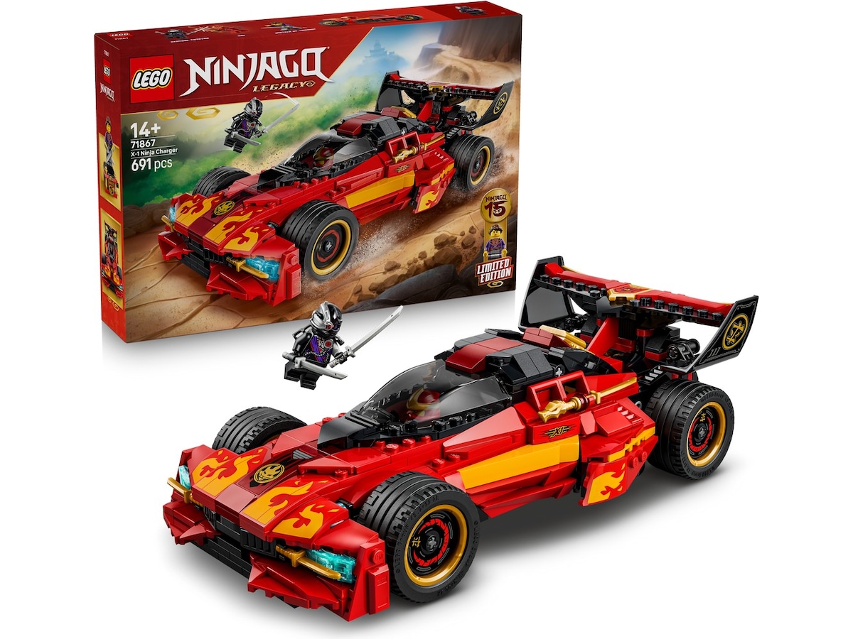 LEGO Ninjago 15-års jubilæumsudgaven af Kais X-1 ninjabil 71867 LEGO