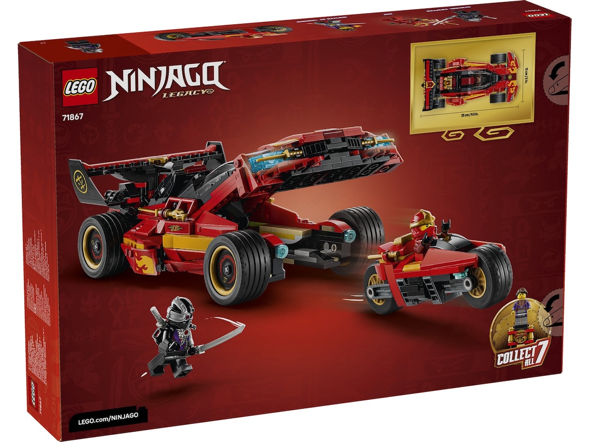 LEGO Ninjago 15-års jubilæumsudgaven af Kais X-1 ninjabil 71867 LEGO