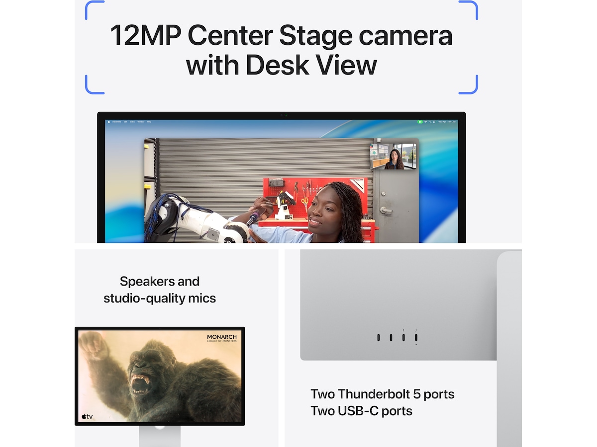 Apple Studio Display (2026) Standardglas - stativ med vinkeljustering Skærme