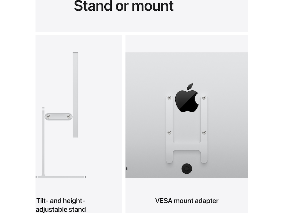 Apple Studio Display XDR (2026) Nano-Texture Glass - stativ med vinkel- og højdejustering Skærme