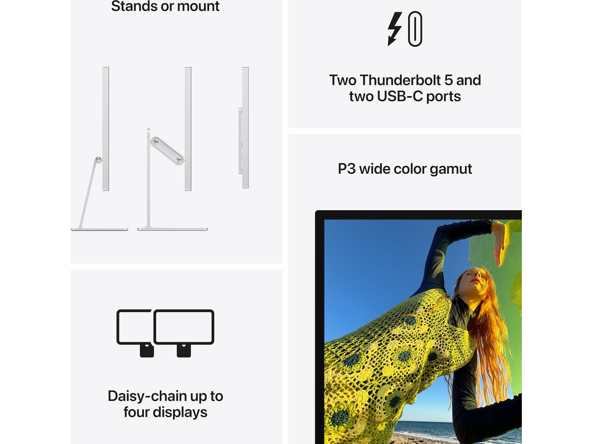 Apple Studio Display (2026) Standard glas - stativ med vinkel- og højdejustering Skærme