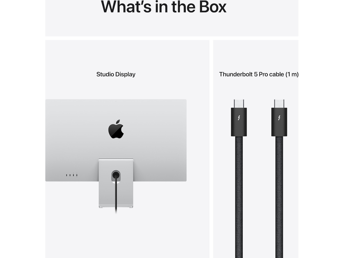 Apple Studio Display (2026) Standard glas - stativ med vinkel- og højdejustering Skærme