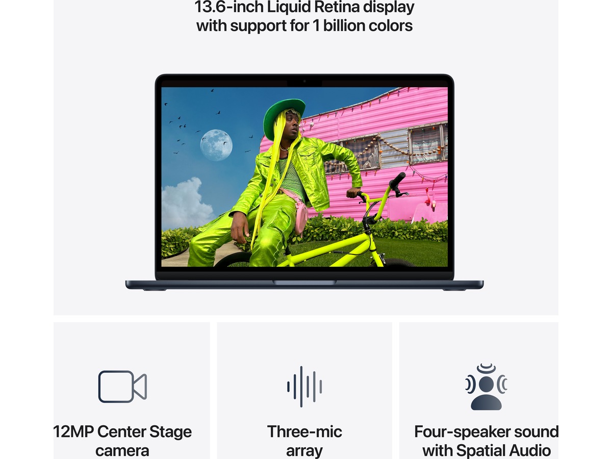 MacBook Air 13" M5 (2026) 1TB (midnat) PC - Bærbar / laptop