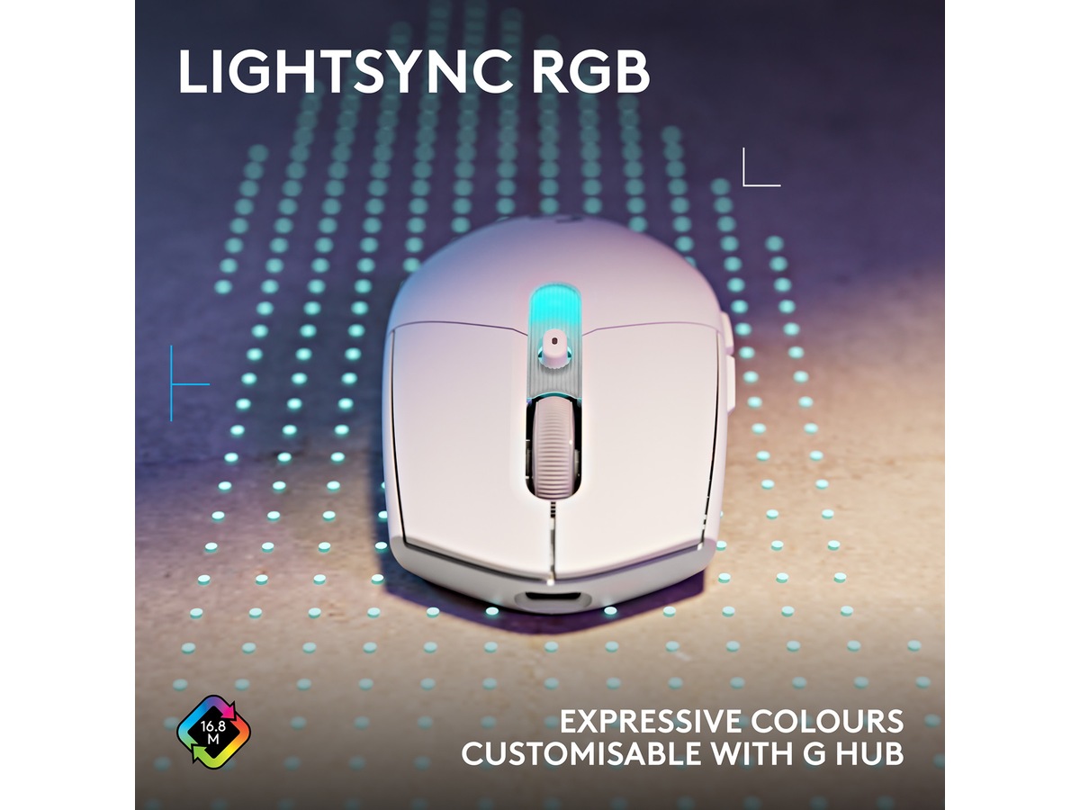 Logitech G305 X SUPERLIGHT Trådløs Spillemus (hvid) Gamingmus