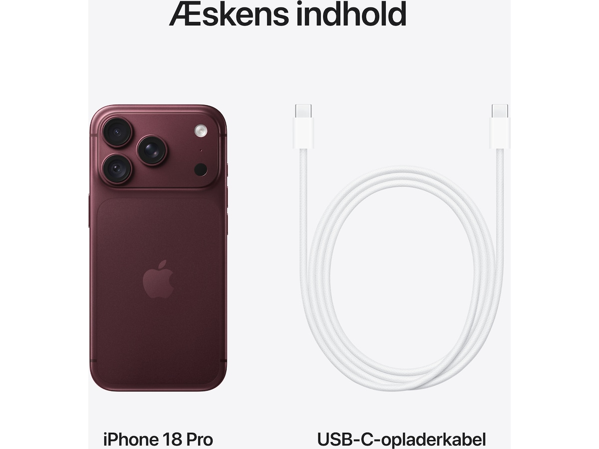 iPhone 18 Pro 1TB (burgundy) Mobiltelefoner