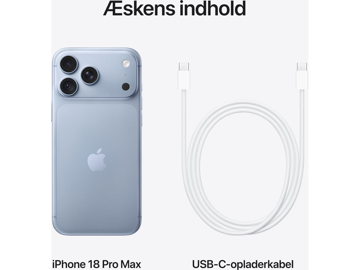 iPhone 18 Pro Max 256GB (glacier) Mobiltelefoner
