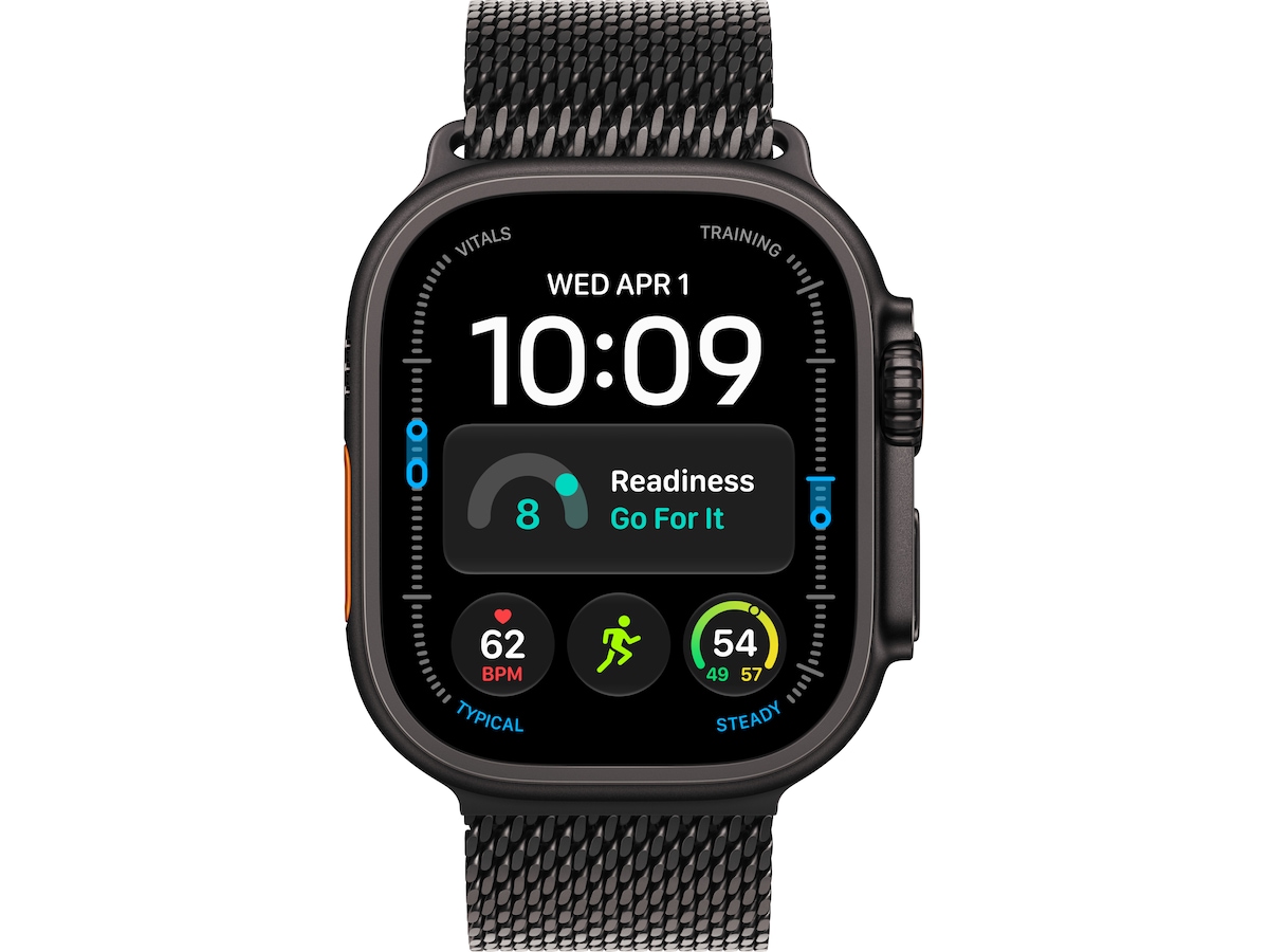 Apple Watch Ultra 4 GPS + LTE 49mm Titanium (sort) Smartwatches