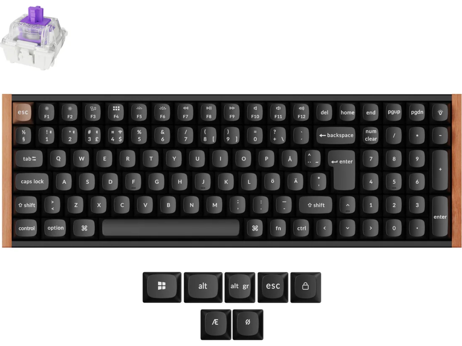 Keychron K4 HE Trådlöst Gamingtangentbord (svart) Gamingkeyboard