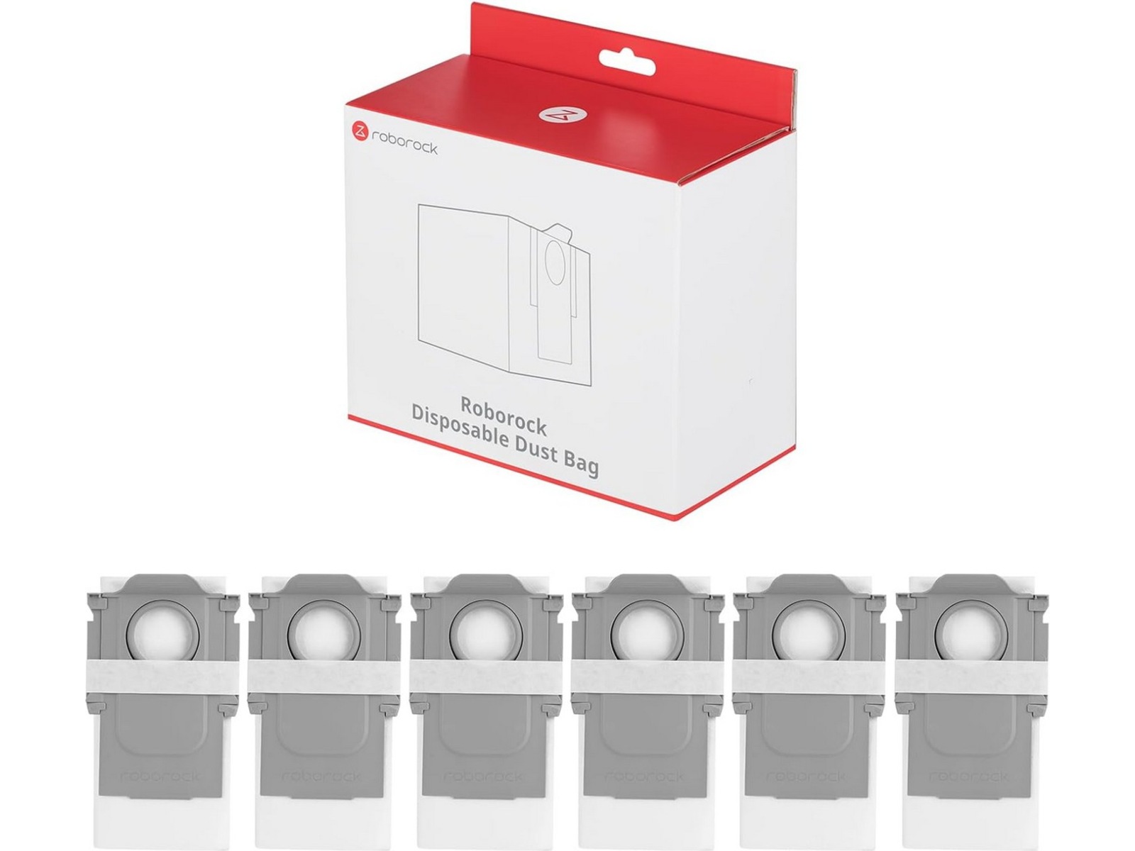 Roborock dammpåse för laddningsdocka 6 st Tilbehør til støvsugere og rengøring