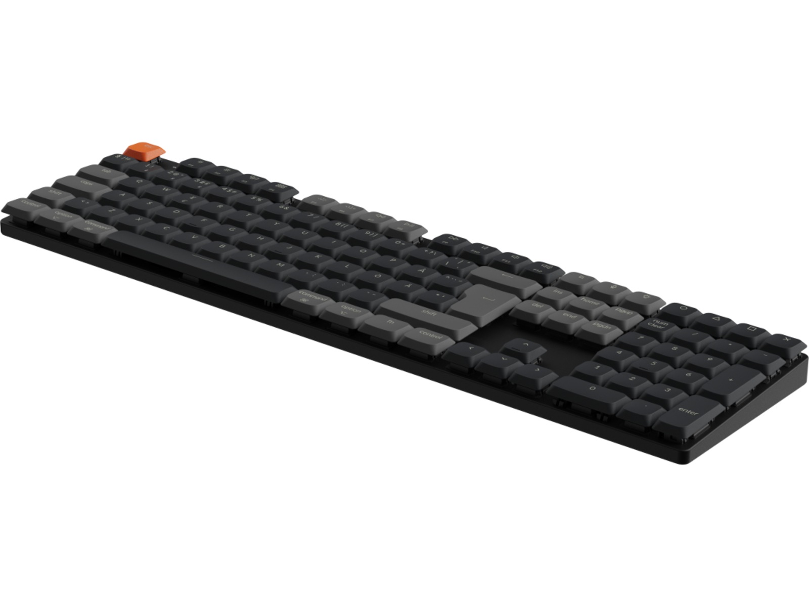Keychron K5 V2 RGB alu hotswap QMK LP 2.0 brun trådløst tastatur Gamingkeyboard