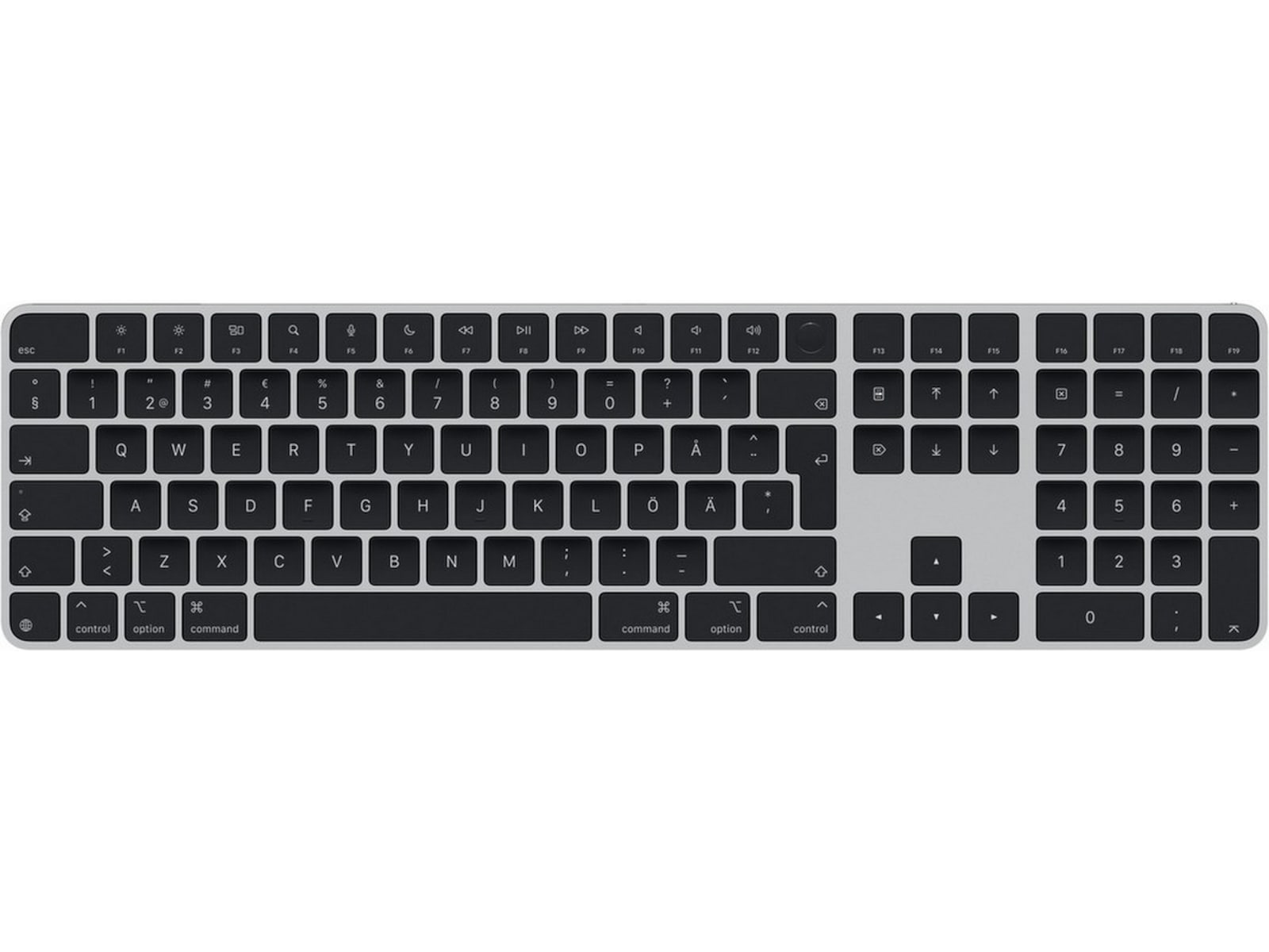 Apple Magic Keyboard med Touch ID og numerisk tastatur (sort) Keyboards