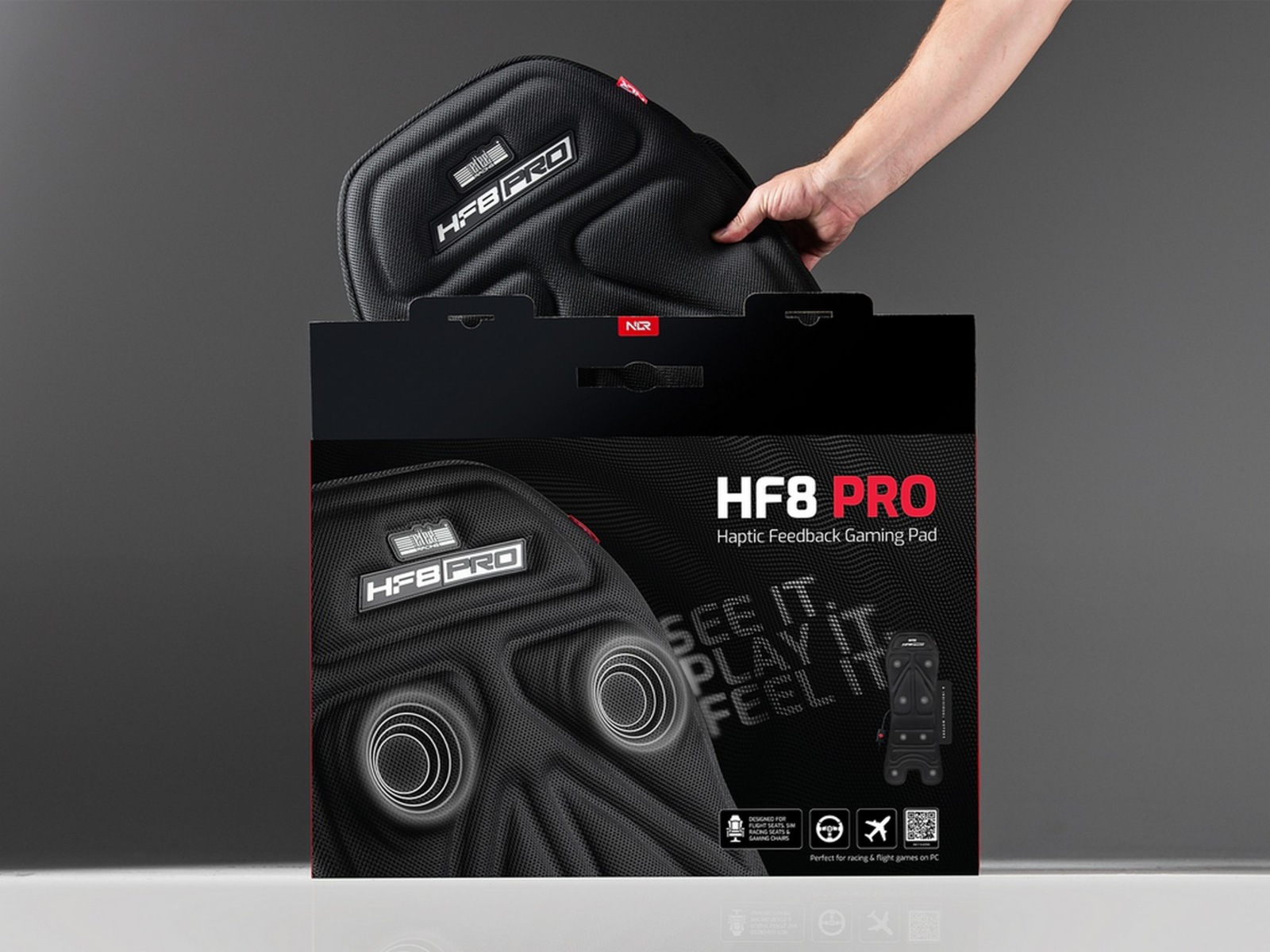 Next Level Racing HF8 Pro Haptic Feedback Pad Rat og pedaler