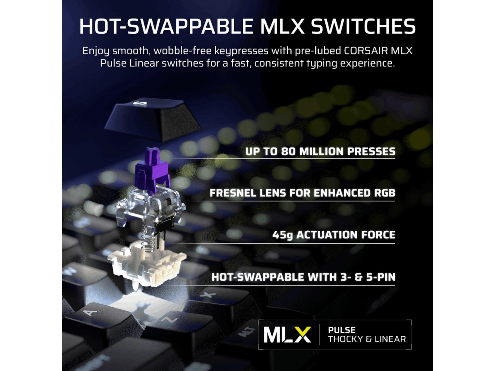 Corsair GALLEON 100 SD mekanisk gamingtastatur RGB Gamingkeyboard