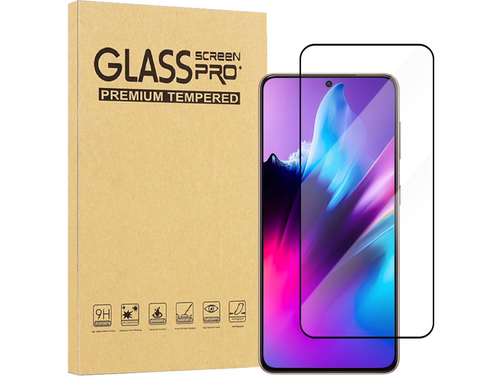 iiglo Galaxy S25 / S24 skærmbeskytter Skærmbeskyttelse mobiltelefon