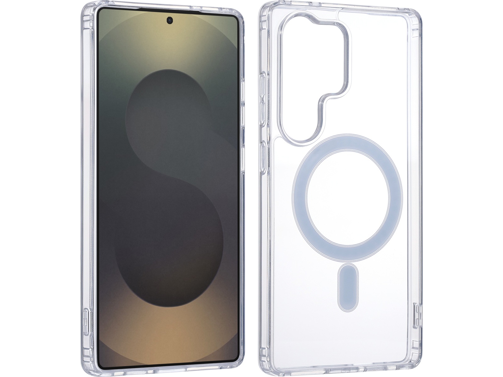 iiglo Galaxy S25 Ultra Magnetic Silikone cover (gennemsigtig) Mobilcover