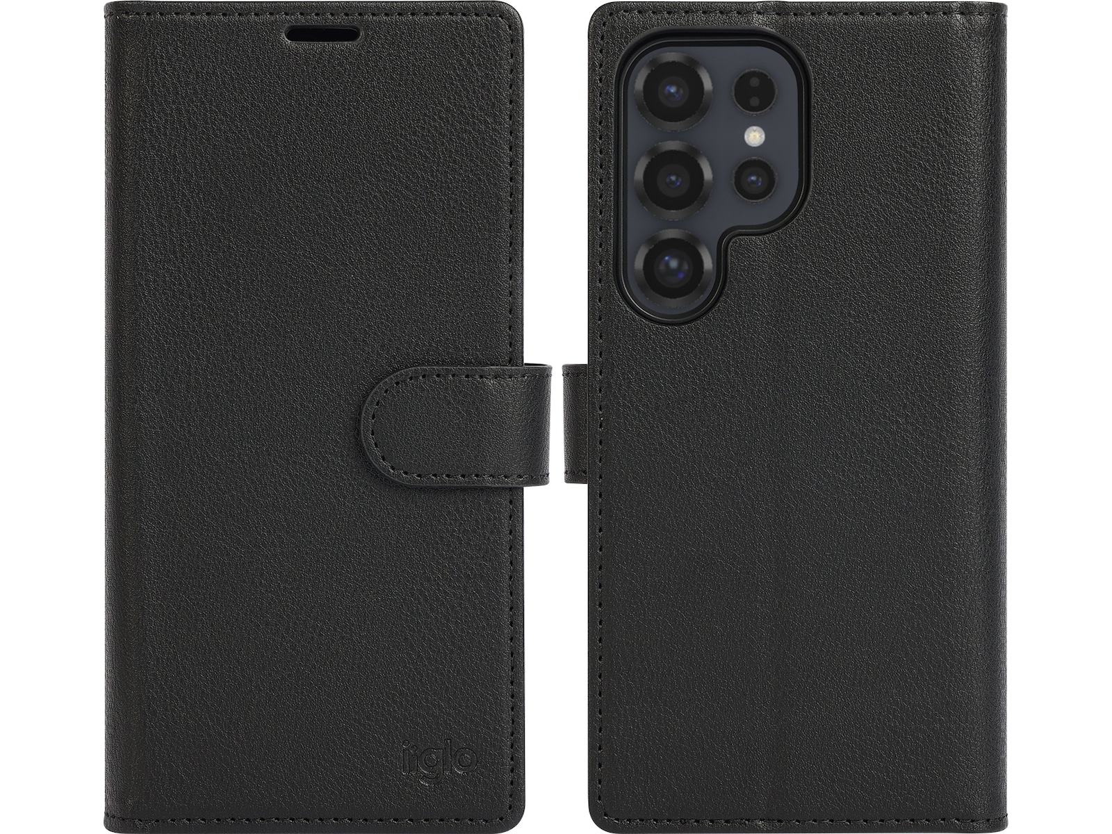 iiglo Galaxy S25 Ultra 2-i-1 Wallet cover (sort) Mobilcover