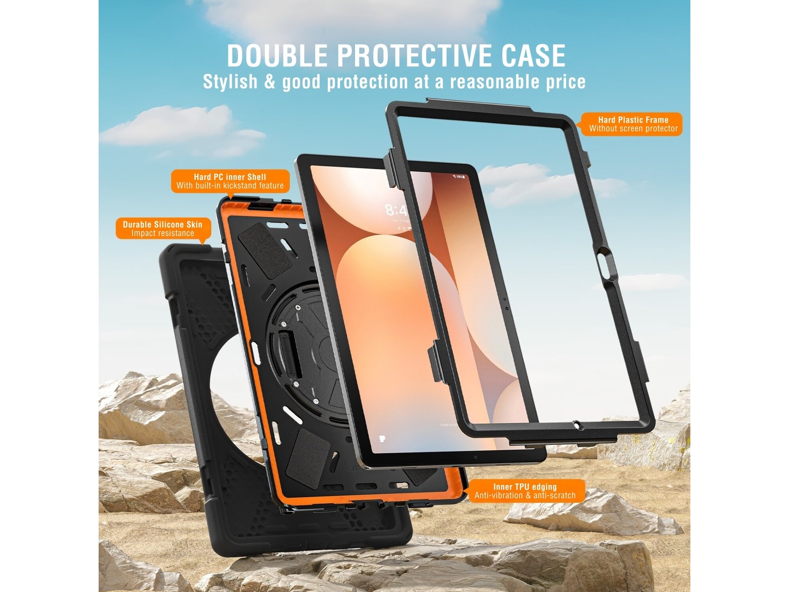 4smarts Rugged Case Grip til Samsung Galaxy Tab A11 Cover til tablet