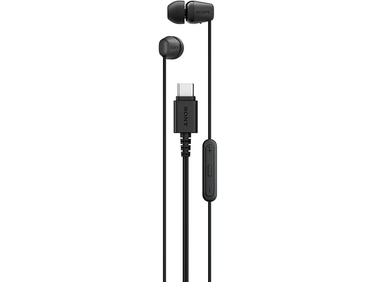 Sony IER-EX15C USB C kablede øretelefoner med mikrofon (sort) In-ear høretelefoner