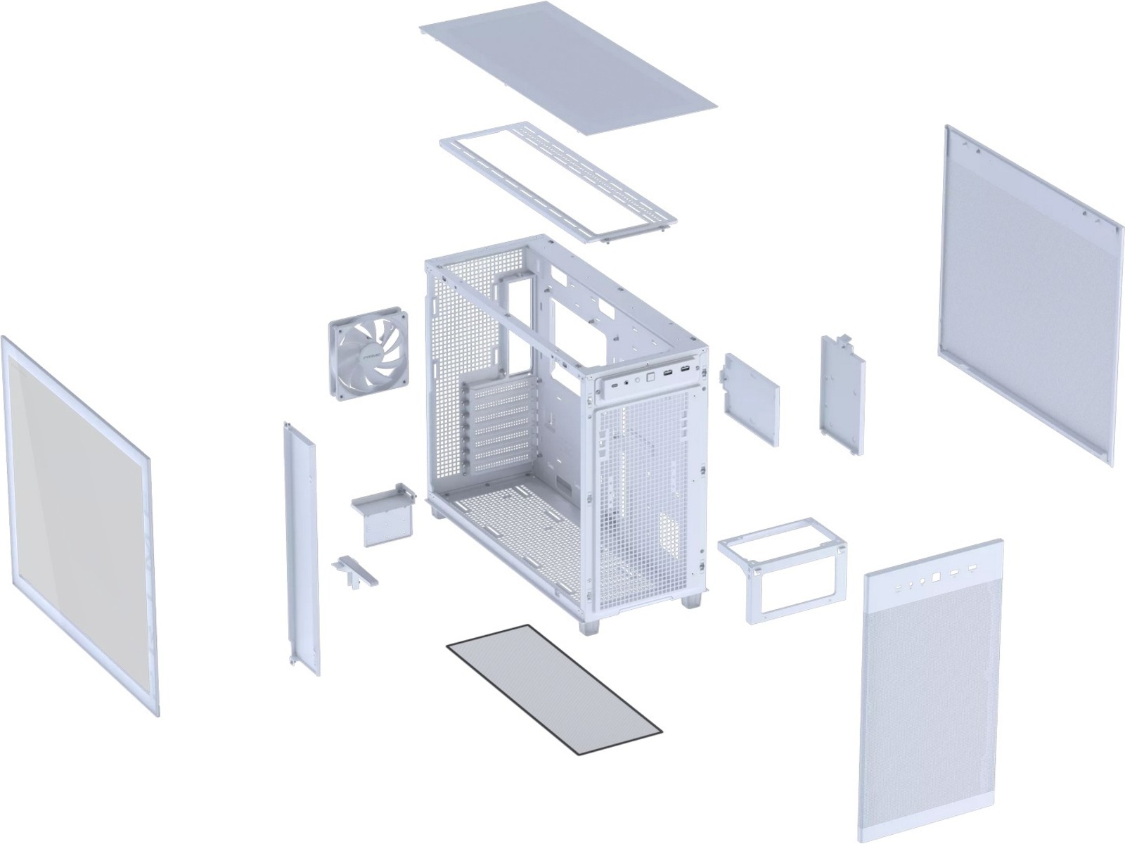 Asus Prime AP303 TG Mid Tower (hvid) Midi Tower