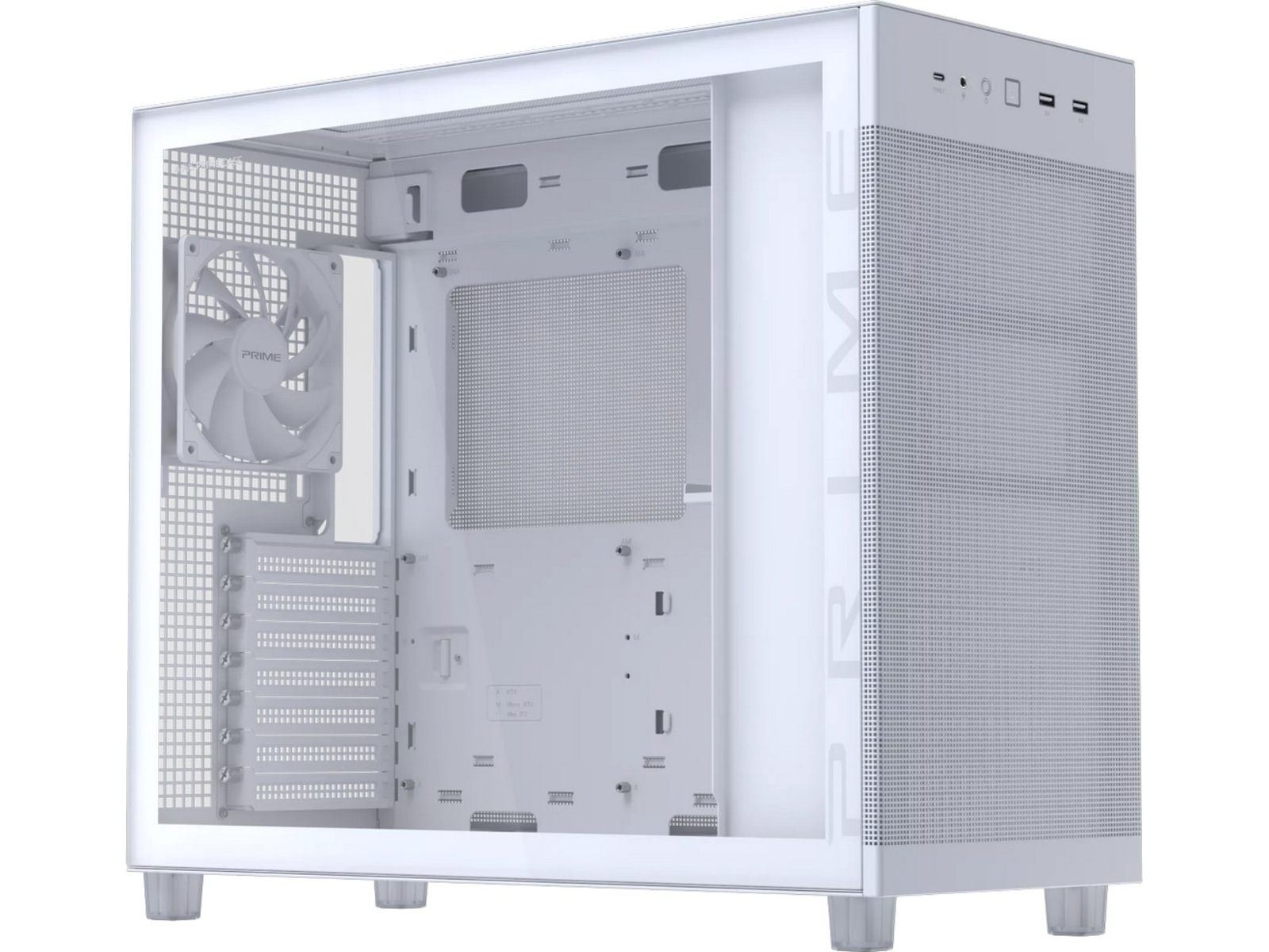 Asus Prime AP303 TG Mid Tower (hvid) Midi Tower