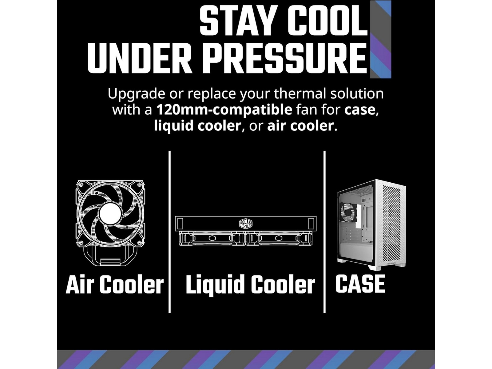 Cooler Master MF120 Lite Vifte (sort) Blæsere