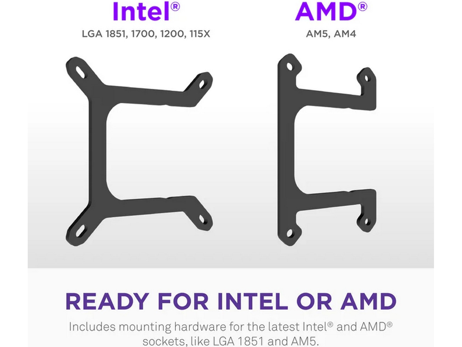 NZXT Kraken Core RGB 240mm AIO Kylare (svart) CPU - Vandkøling