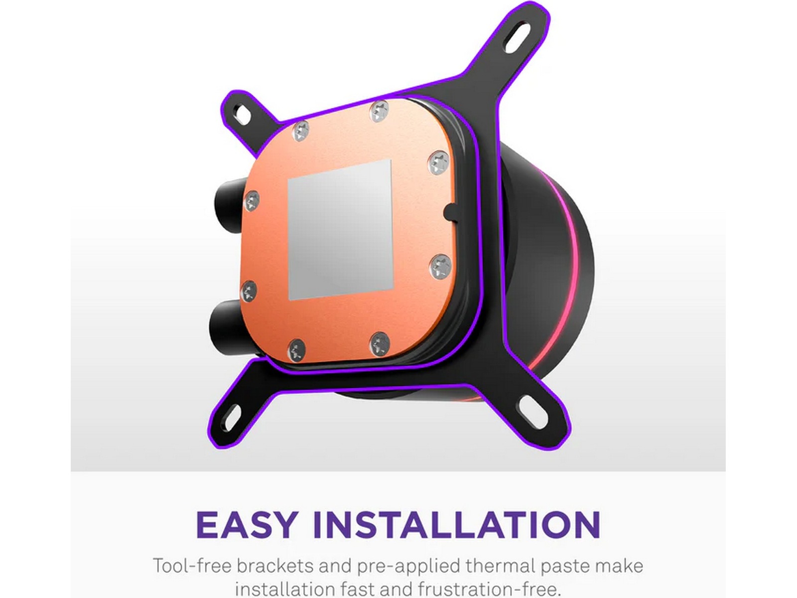 NZXT Kraken Core RGB 360mm AIO Kylare (svart) CPU - Vandkøling