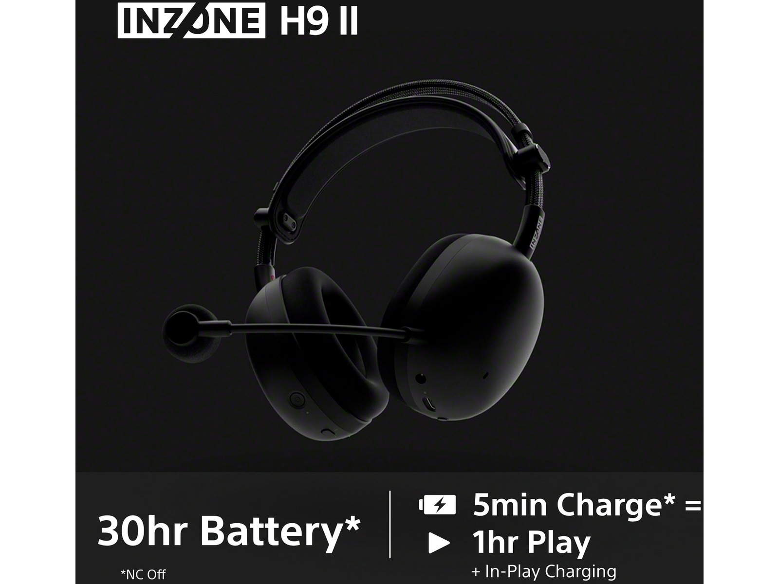 Sony INZONE H9 II Trådlöst Brusreducerande Headset (svart) Gamingheadset