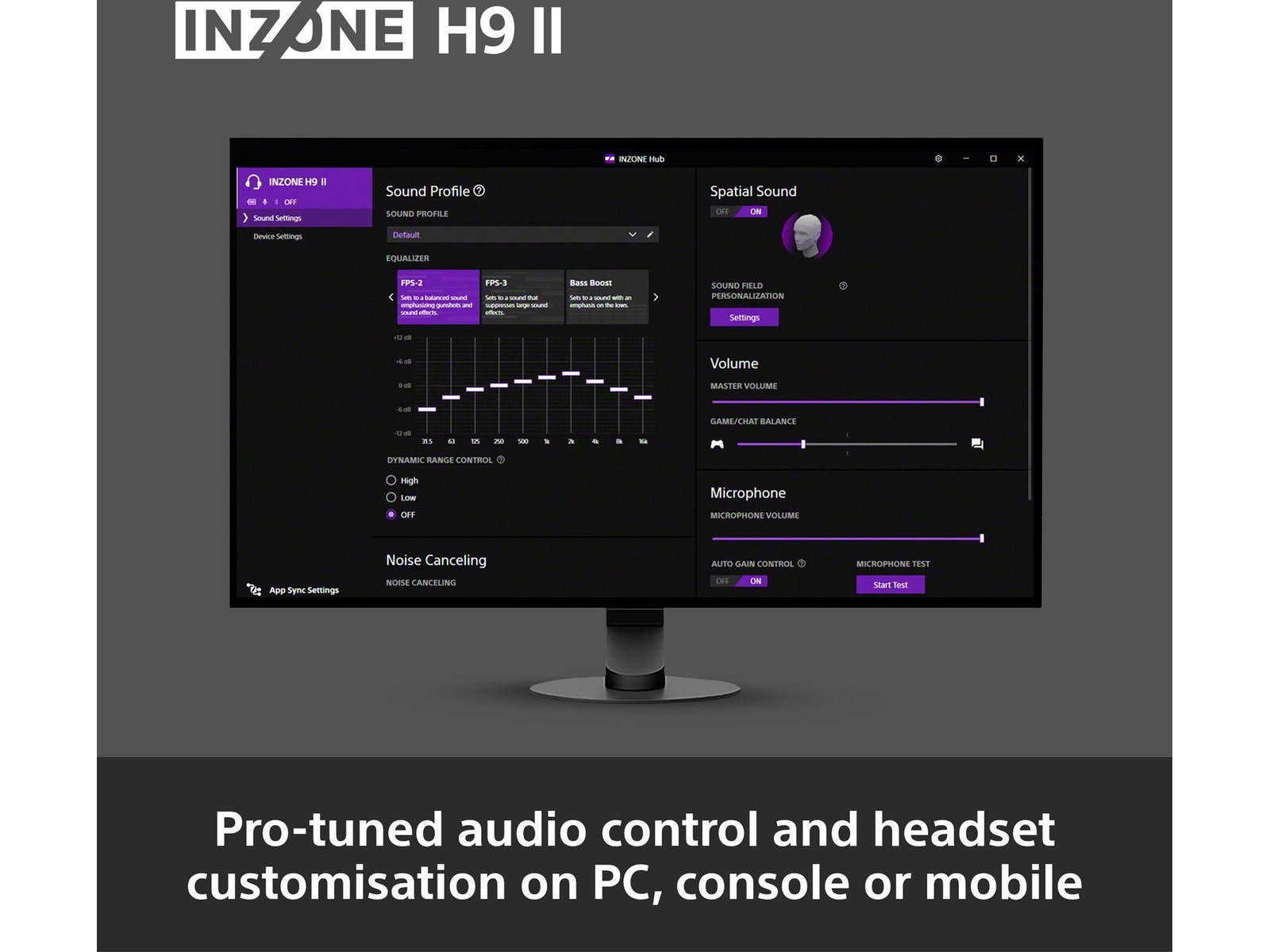 Sony INZONE H9 II Trådlöst Brusreducerande Headset (svart) Gamingheadset