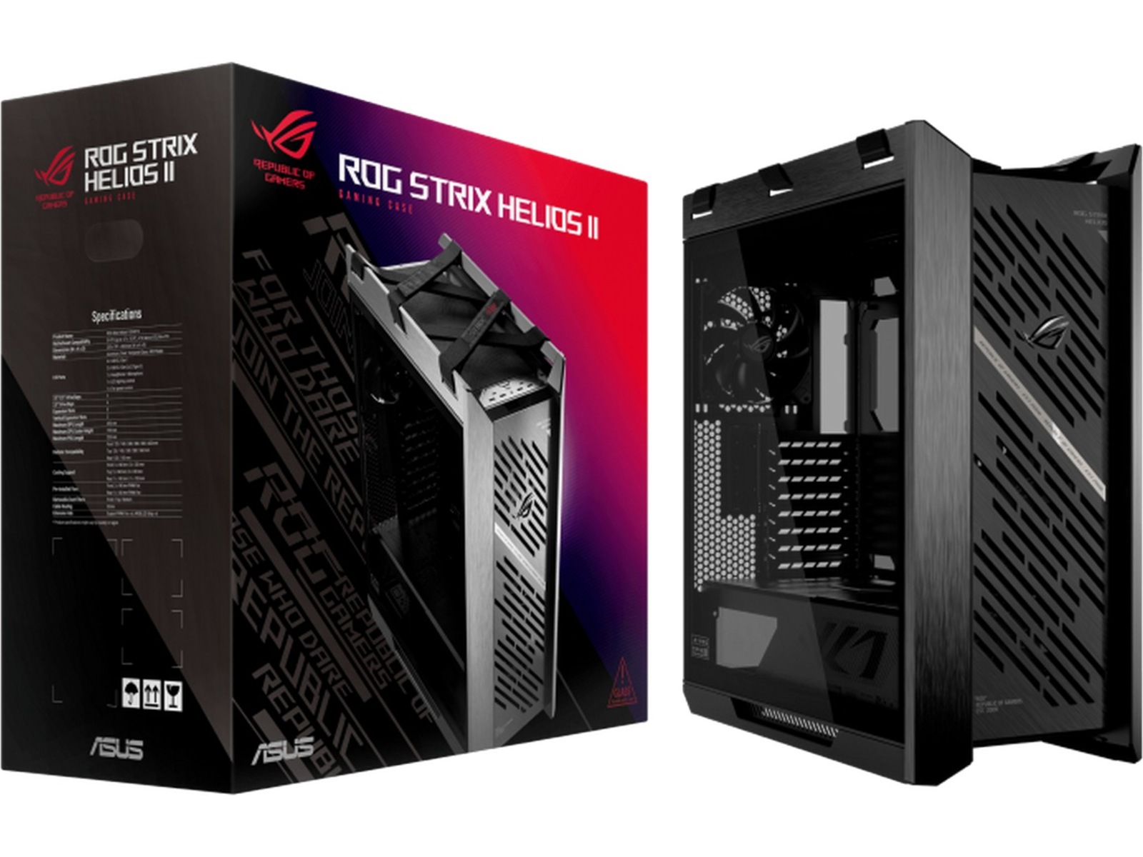 Asus ROG STRIX HELIOS II GX601S Mid Tower (svart) Midi Tower