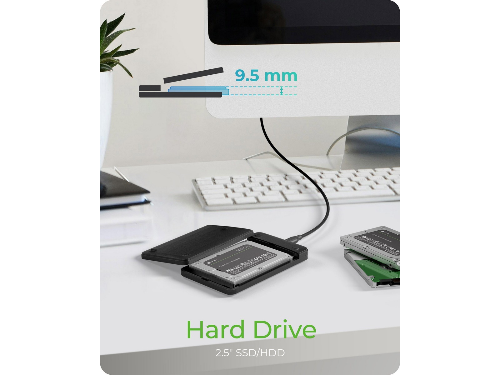 Icy Box 2,5" SATA HDD/SSD Kabinet Eksterne Kabinetter