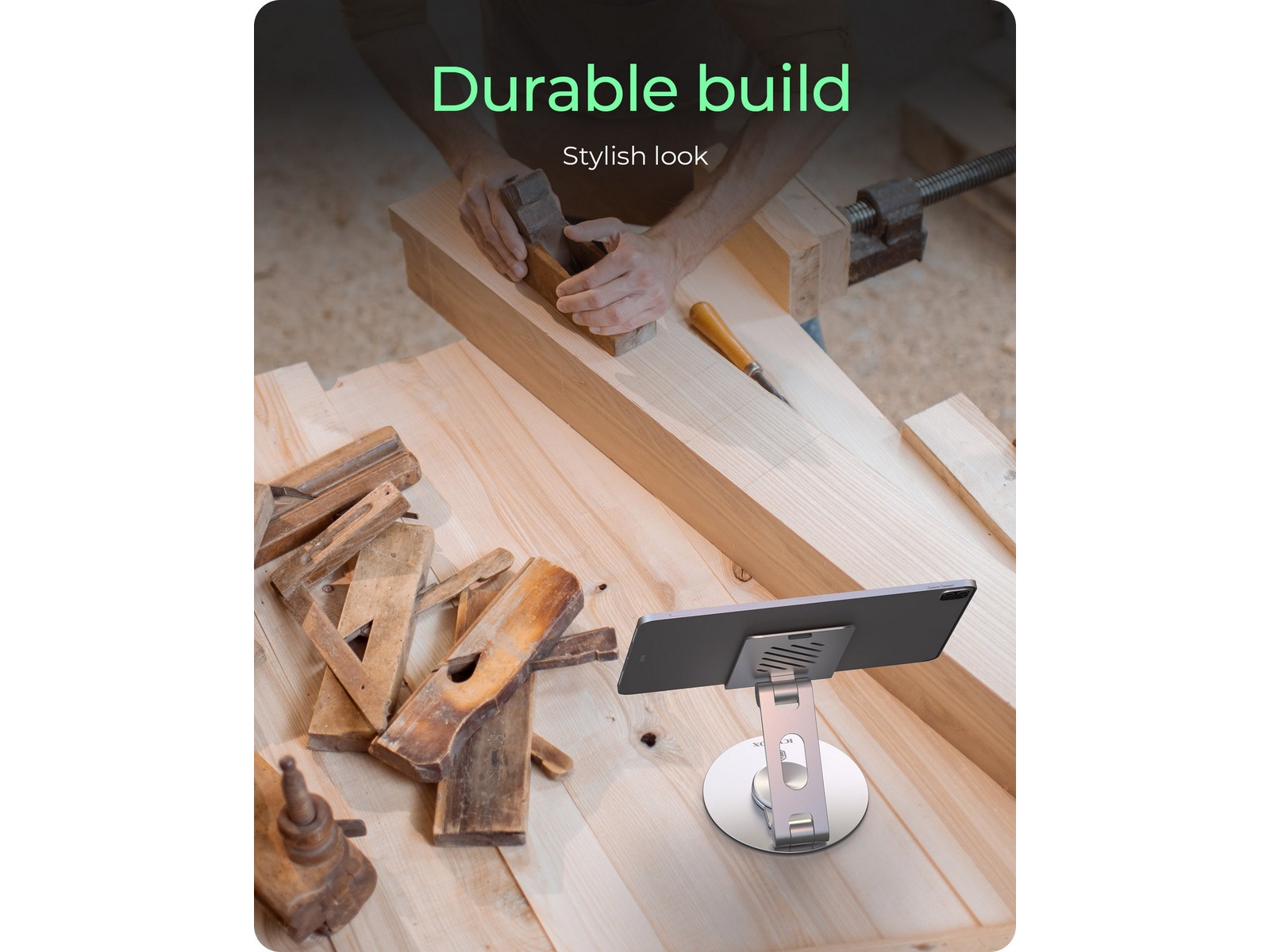 Icy Box Roterbart og Justerbart Tabletstativ Stands og holdere