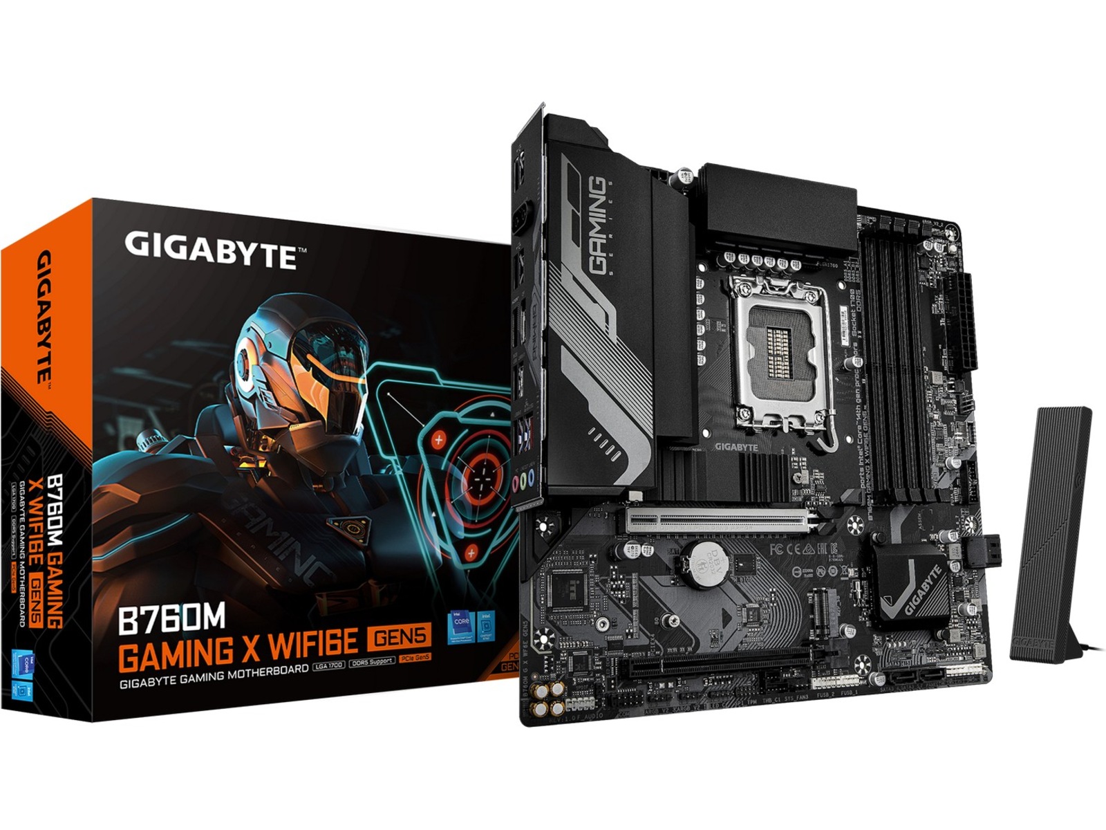 Gigabyte B760M GAMING X WF6E GEN5 bundkort Intel Socket