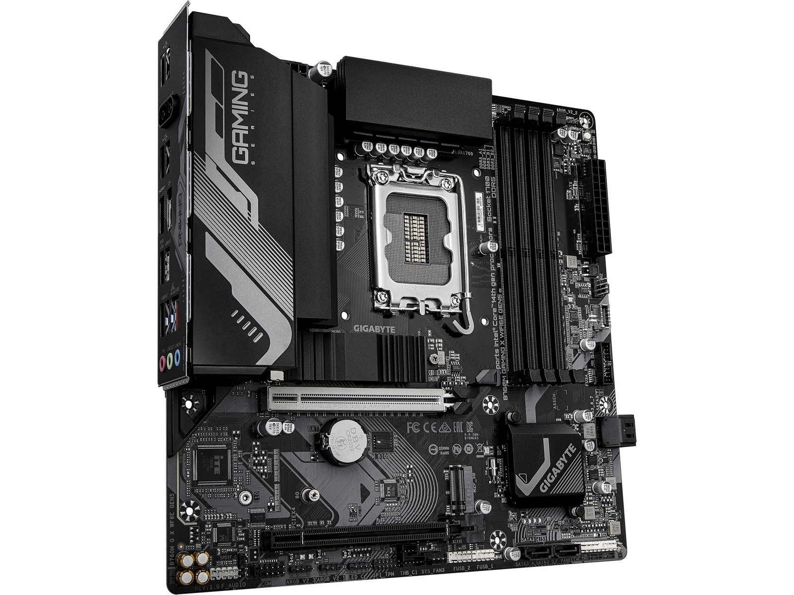 Gigabyte B760M GAMING X WF6E GEN5 bundkort Intel Socket