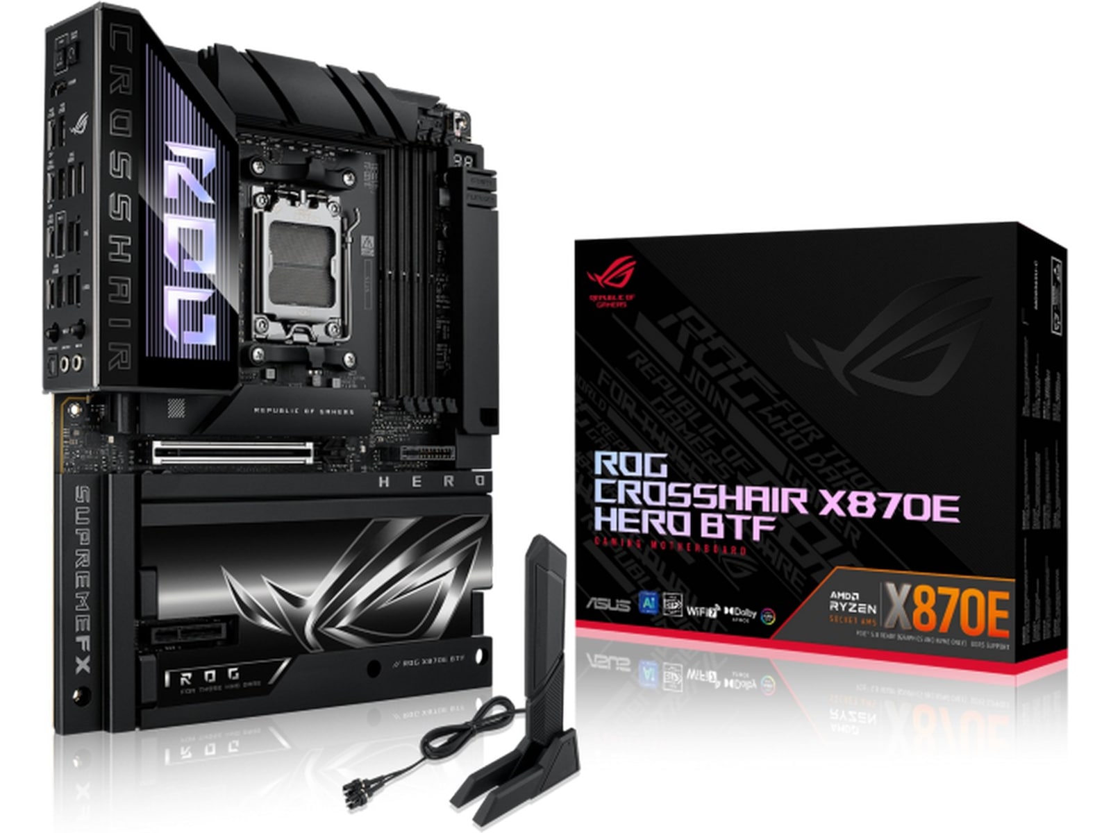 Asus ROG Crosshair X870E Hero BTF bundkort AMD Socket