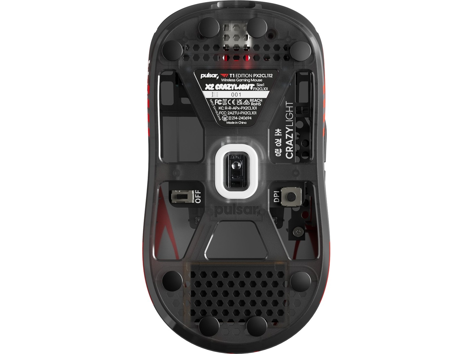 Pulsar X2 CRAZYLIGHT Mini trådløs gamingmus T1 Edition (sort) Gamingmus