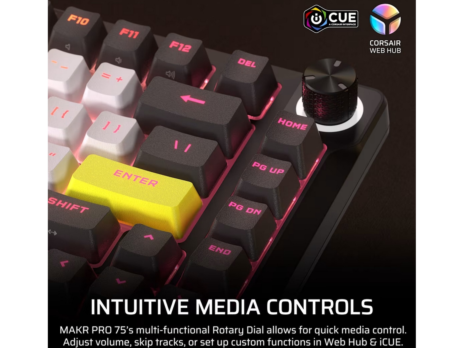 Corsair MAKR PRO 75 gamingtastatur Hall-effekt Gamingkeyboard