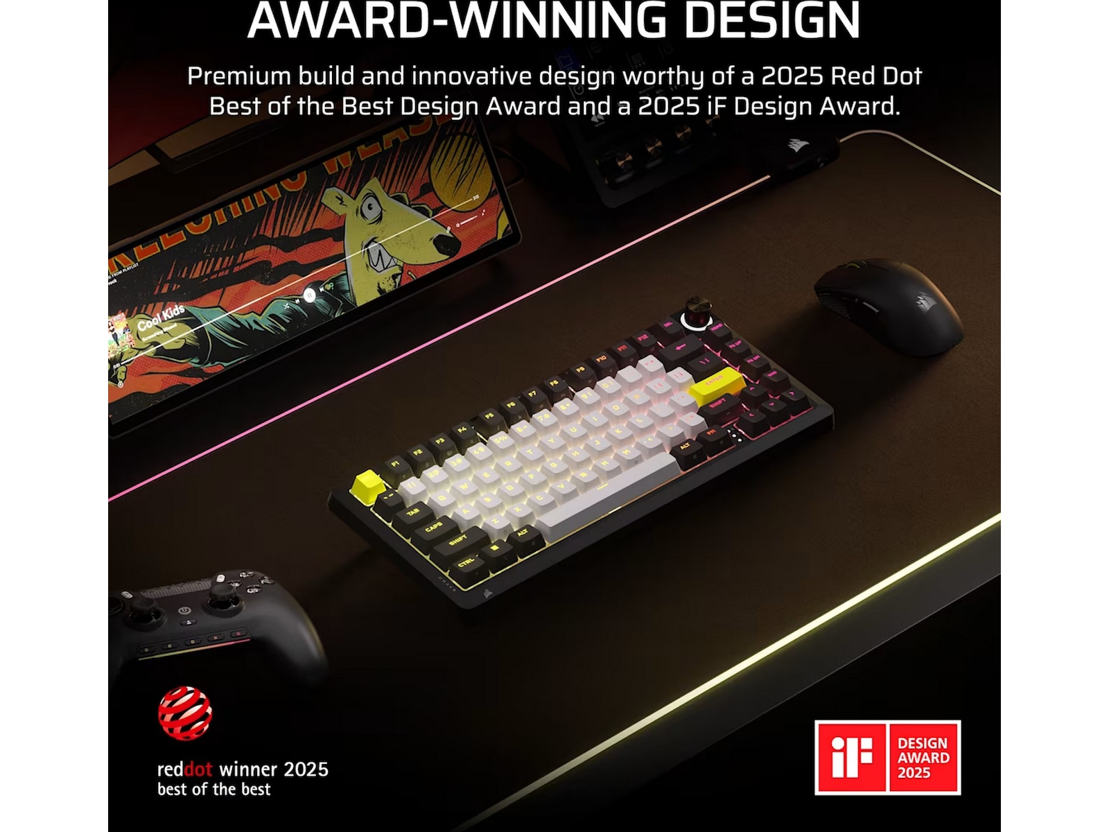 Corsair MAKR PRO 75 gamingtastatur Hall-effekt Gamingkeyboard