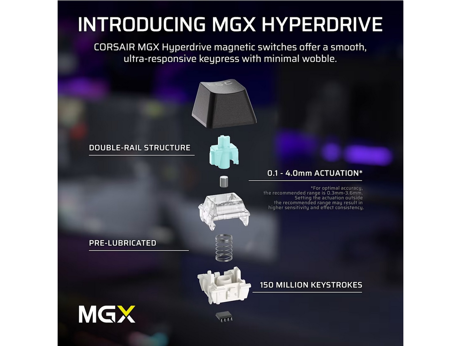 Corsair MAKR PRO 75 gamingtastatur Hall-effekt Gamingkeyboard