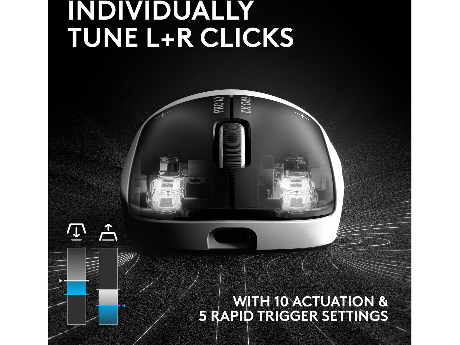 Logitech PRO X 2 SUPERSTRIKE trådløs gamingmus Gamingmus