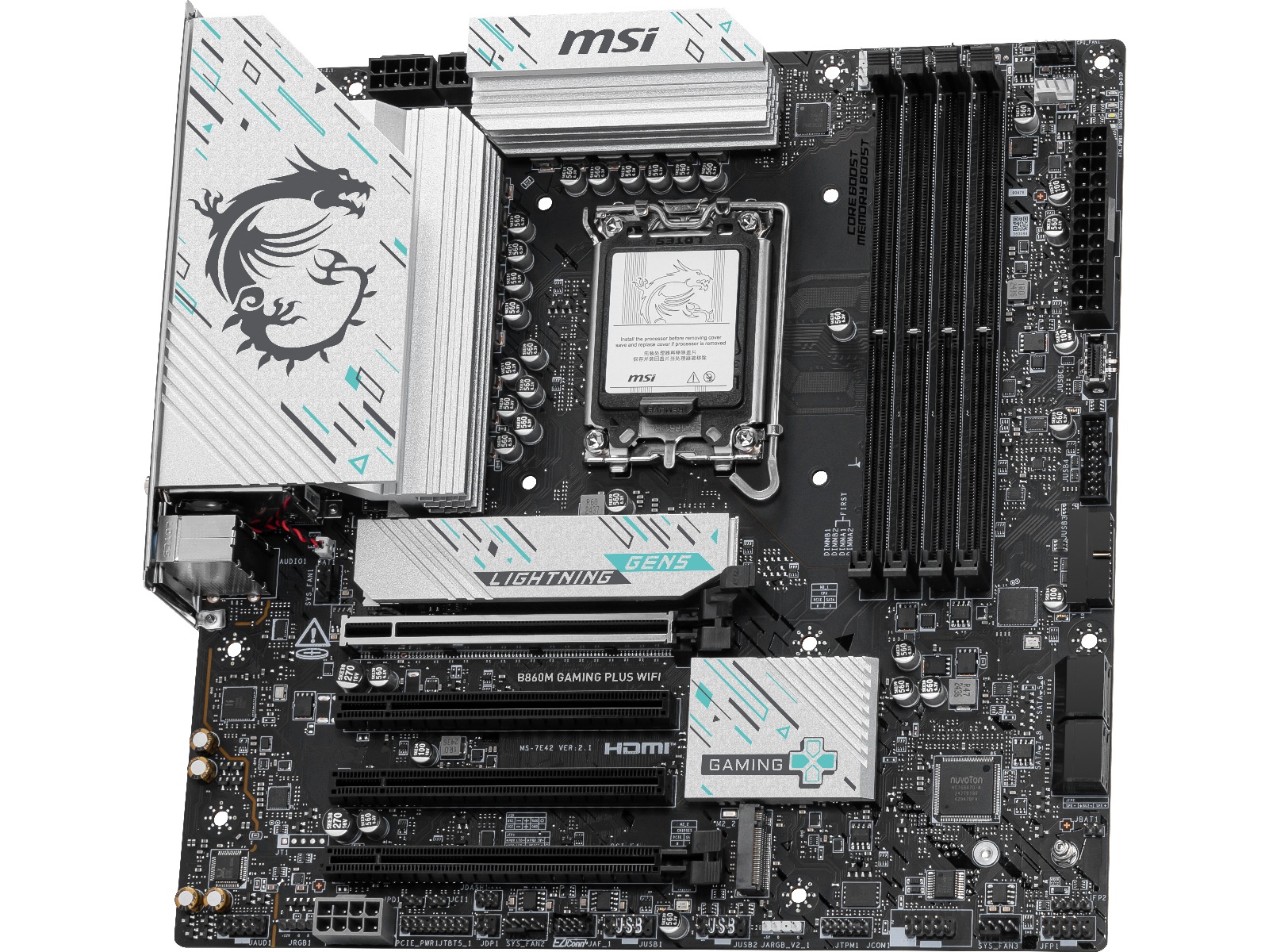 MSI B860M GAMING PLUS WIFI Bundkort Intel Socket