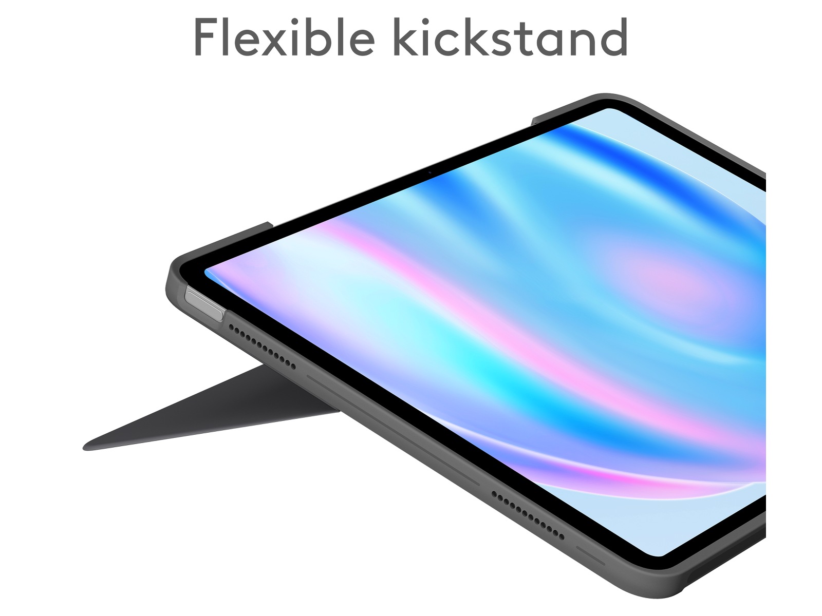 Logitech iPad Air 13" Combo Touch tastaturcover (oxford grå) Tastatur og stylus