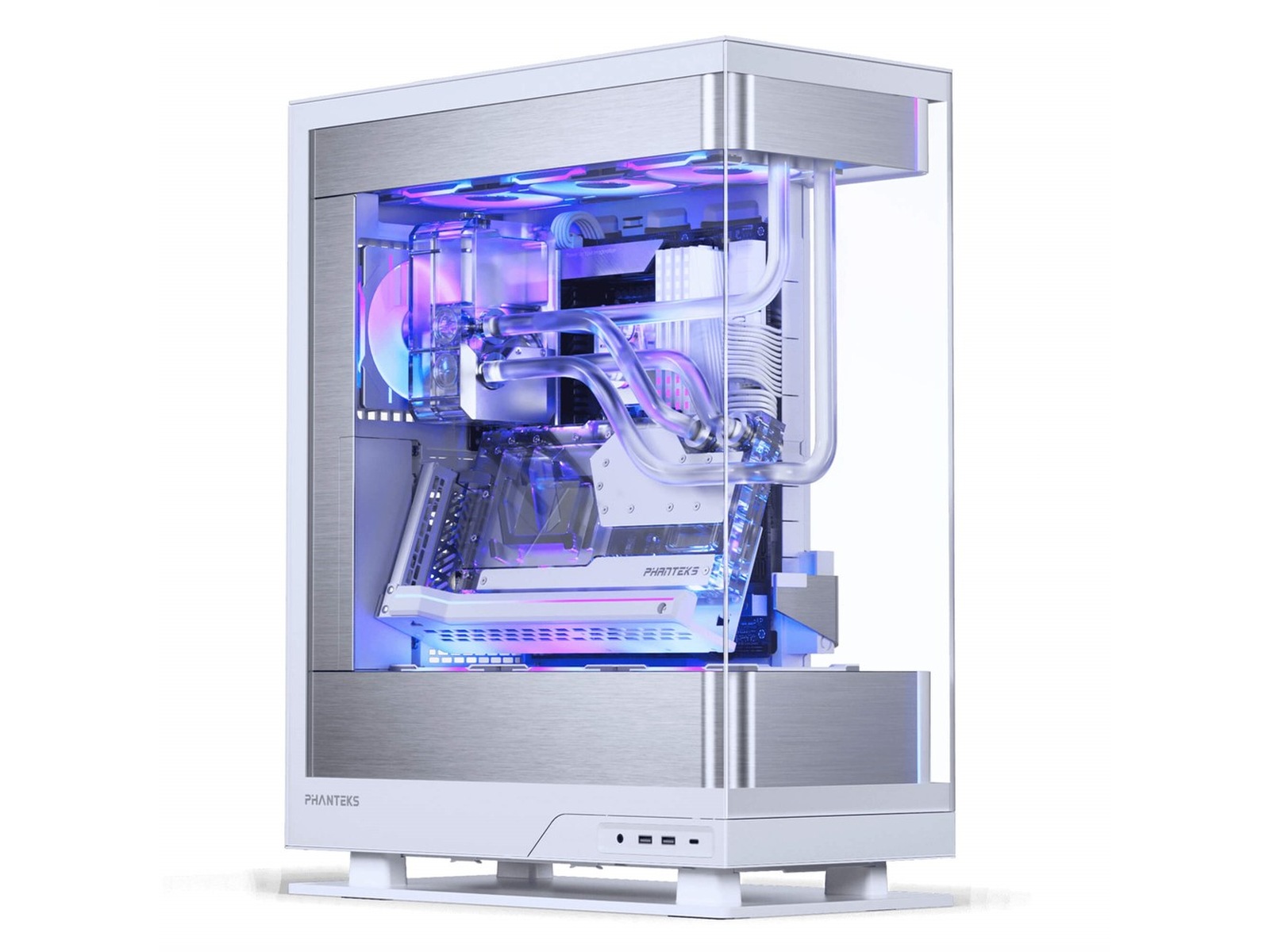 Phanteks Evolv X2 Case Silver White Mid Tower (hvidt) Midi Tower