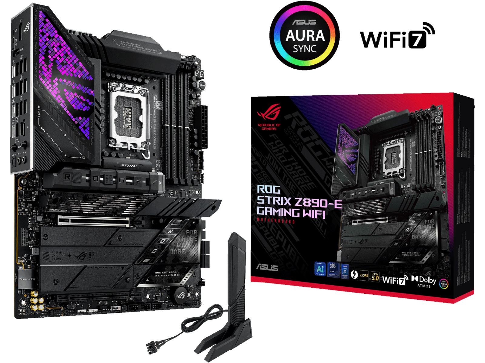 Asus ROG Strix Z890-E Gaming WIFI Moderkort Intel Socket