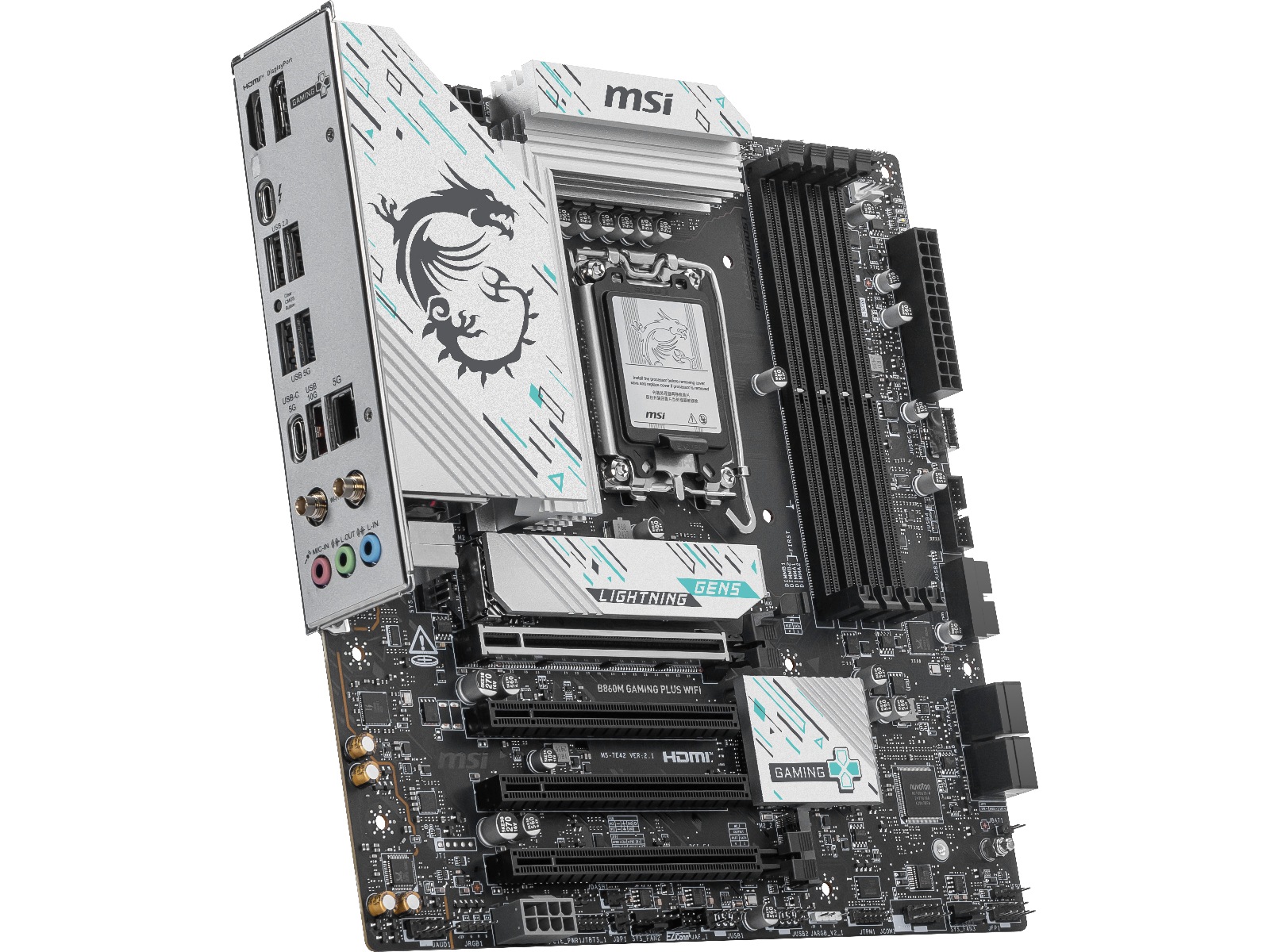 MSI B860M GAMING PLUS WIFI Bundkort Intel Socket