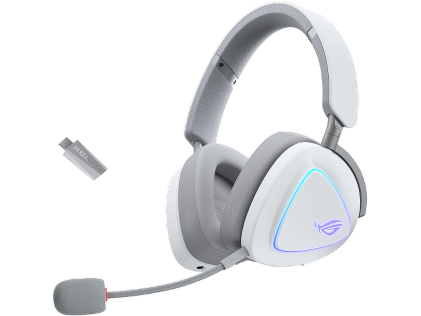 Asus ROG Delta II trådløst gamingheadset (hvid) Gamingheadset