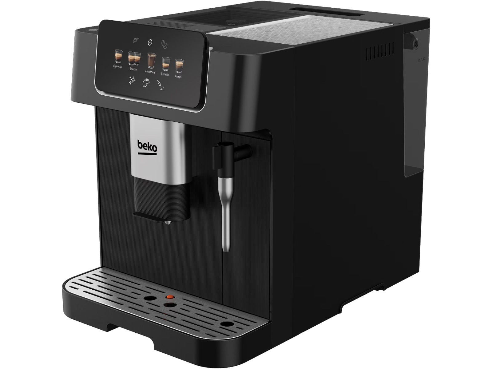 Beko CEG 7302 B Helautomatisk espressomaskine (sort) + mælkeskummer Espressomaskiner