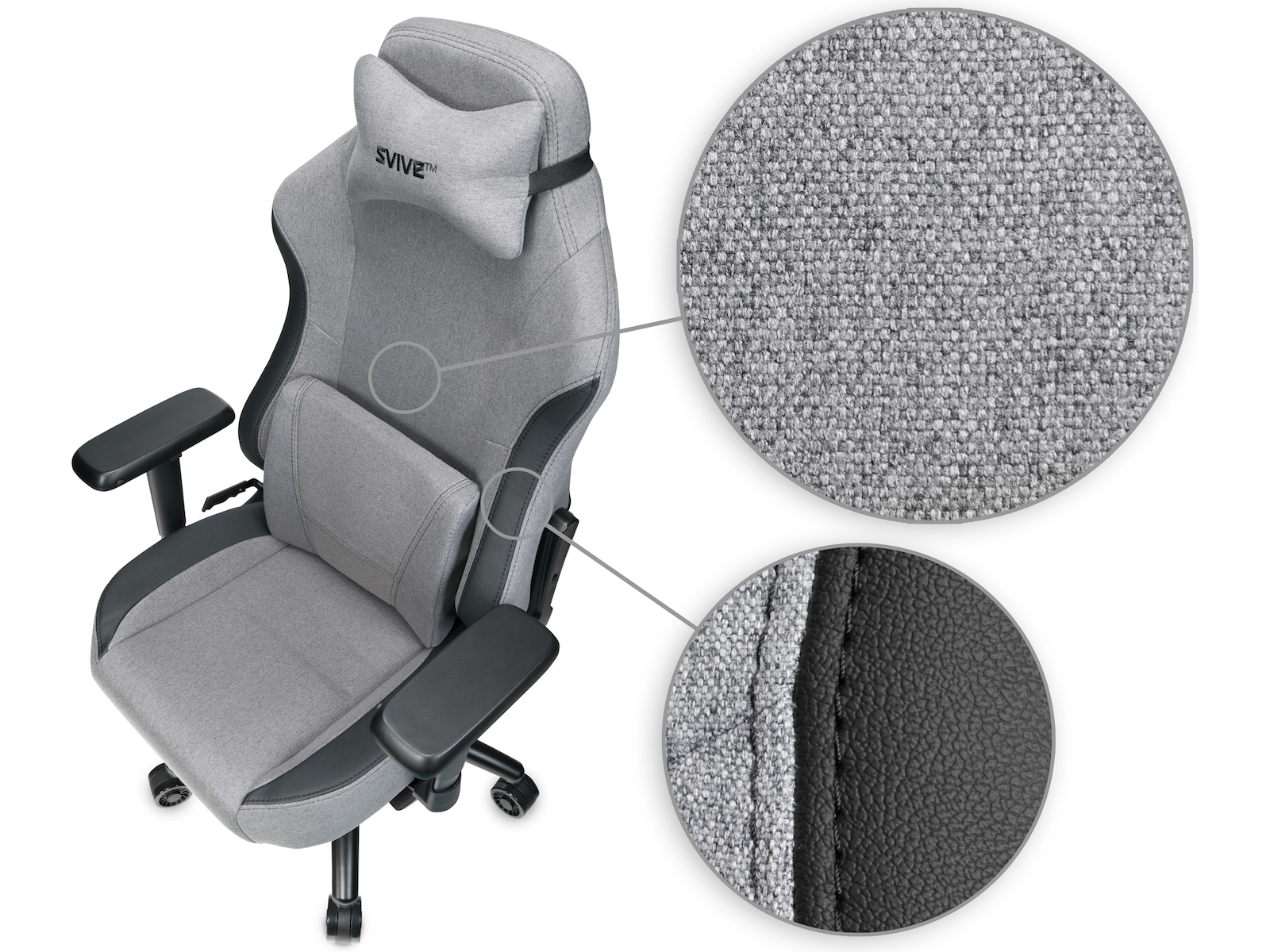 Svive Gemini gamingstol (mørk grå) Gamingstole